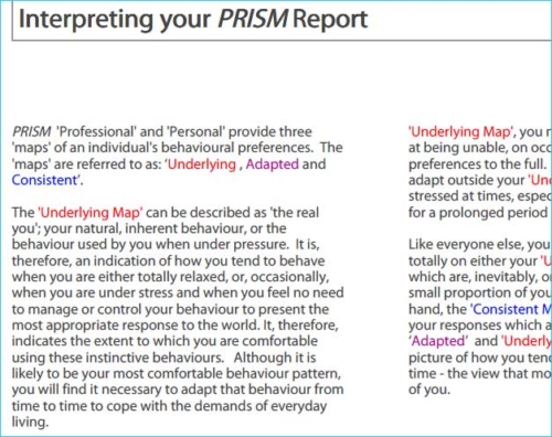 prism brain mapping Education Self Awareness