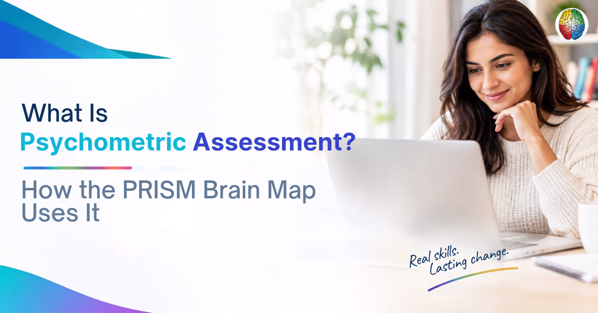 Sample psychometric assessment report from the PRISM Brain Map
